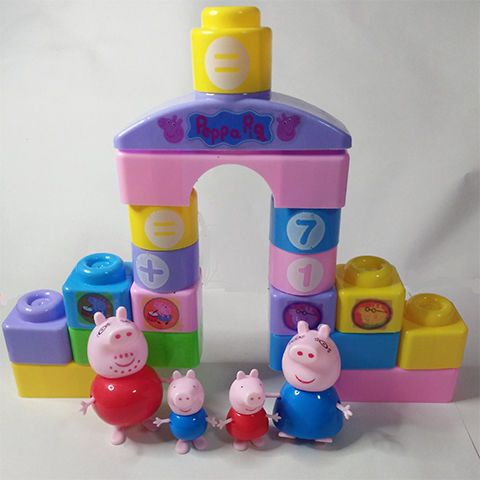 Bộ Đồ Chơi Lắp Ráp Heo peppa piglet Thông Minh Cho Bé