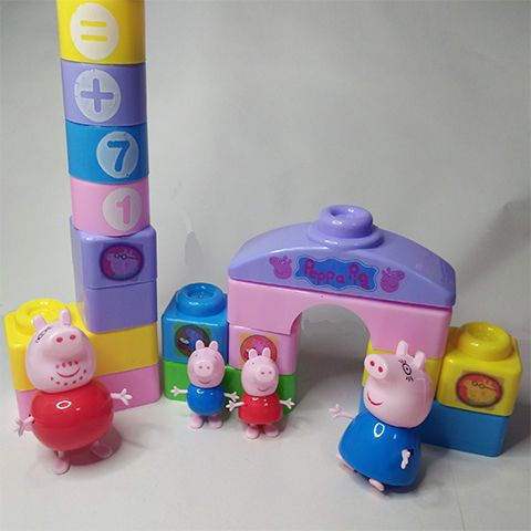 Bộ Đồ Chơi Lắp Ráp Heo peppa piglet Thông Minh Cho Bé