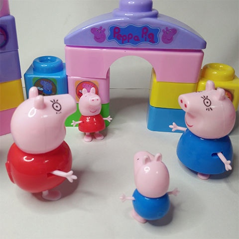 Bộ Đồ Chơi Lắp Ráp Heo peppa piglet Thông Minh Cho Bé