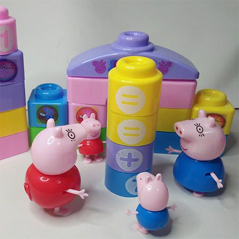 Bộ Đồ Chơi Lắp Ráp Heo peppa piglet Thông Minh Cho Bé