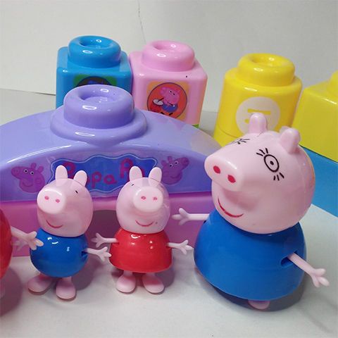 Bộ Đồ Chơi Lắp Ráp Heo peppa piglet Thông Minh Cho Bé