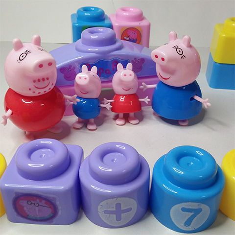 Bộ Đồ Chơi Lắp Ráp Heo peppa piglet Thông Minh Cho Bé
