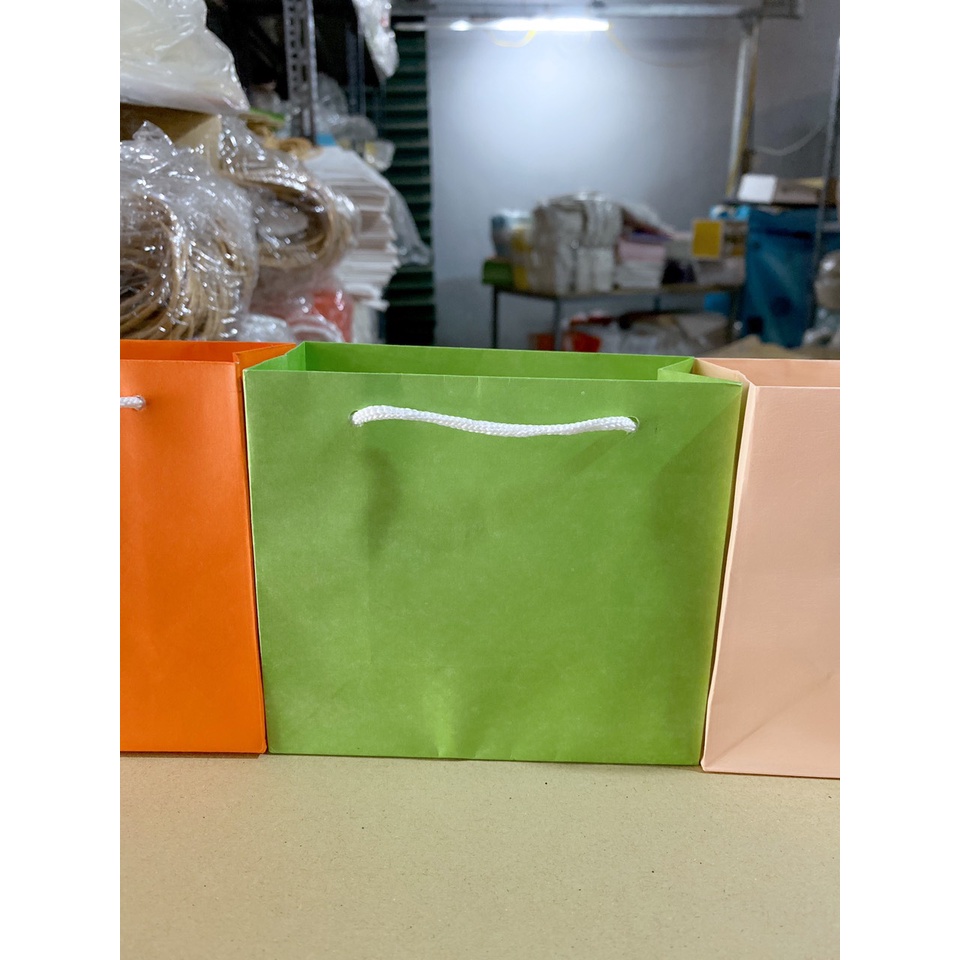 10 cái Túi giấy Kraft JAPAN CAO 11 NGANG 12 HÔNG đáy 6 cm