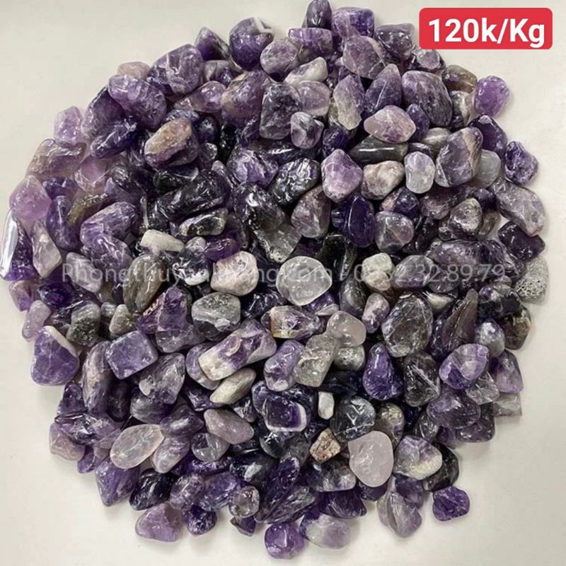 1KG Đá Vụn Tự Nhiên 1-2 cm dùng Trang Trí, Rải Nền, Thanh Tẩy