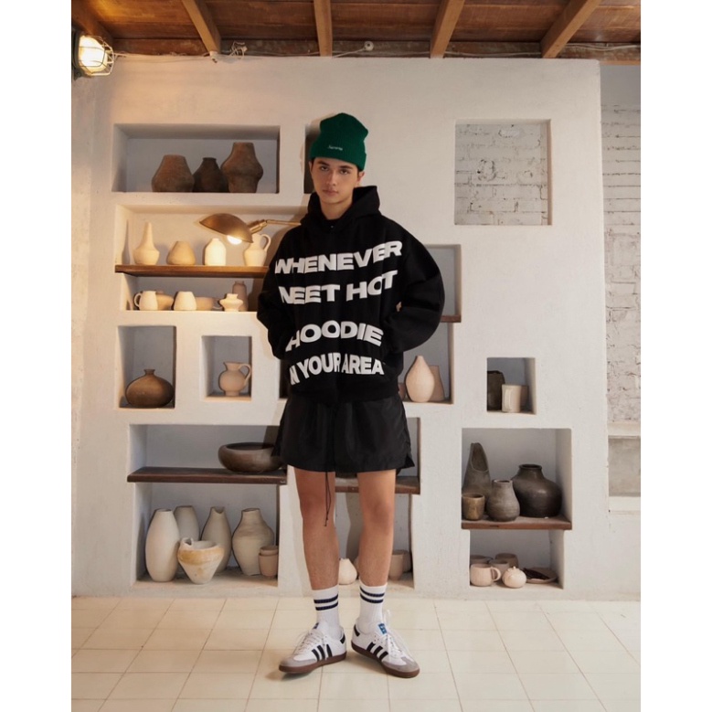 Áo Khoác Hoodie WHENEVER in Siêu đẹp hot Trend Vải nỉ bông