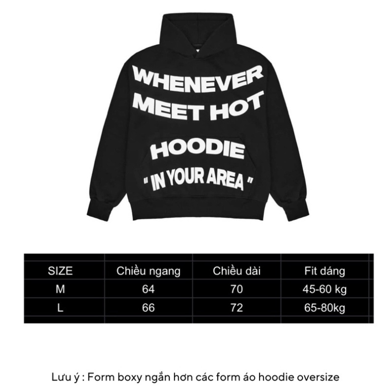 Áo Khoác Hoodie WHENEVER in Siêu đẹp hot Trend Vải nỉ bông