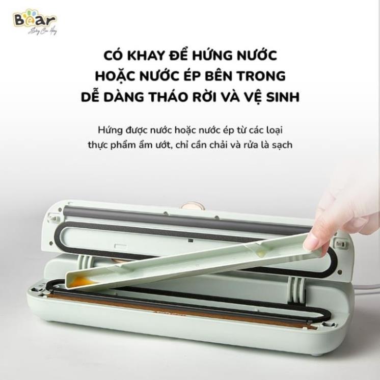 Máy Hút Chân Không Bear SB-CK95W -  Công Suất 95W- Bảo Quản Thực Phẩm Khô Đồ Ướt- Không Kén Thực Phẩm, BH 18T