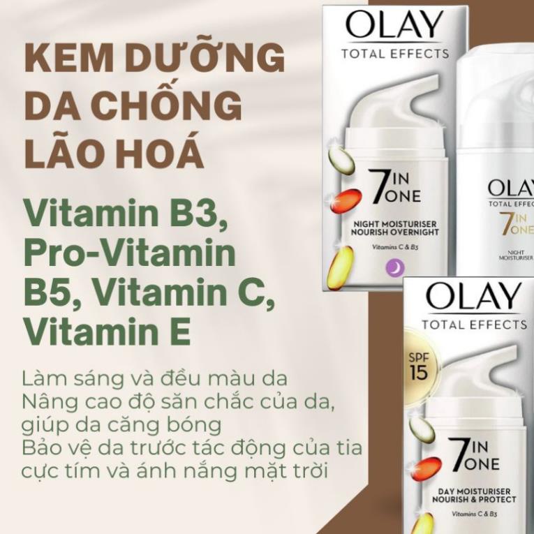 Kem Dưỡng Olay Total Effects 7 In 1 Ngày Và Đêm 50ml - sáng da chống lão hóa