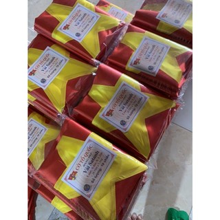 Lá cờ SA TANH đỏ sao vàng - Cờ Tổ quốc Việt Nam kích thước 0.8x1.2m HÀNG CHUẨN SA TANH ĐẸP