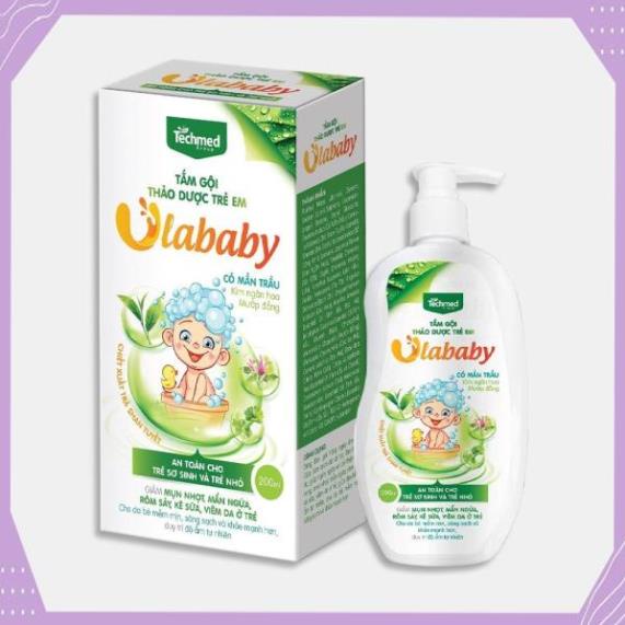 Tắm gội cho bé UlaBaby Nước tắm thảo dược an toàn cho bé 200ml TECHMED