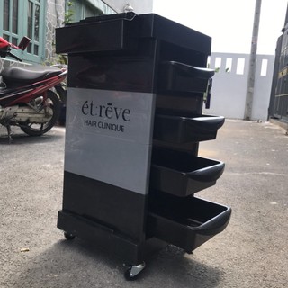 Xe đẩy dụng cụ làm tóc salon chuyên nghiệp- xe đẩy salon tóc - xe đẩy dụng cụ tóc
