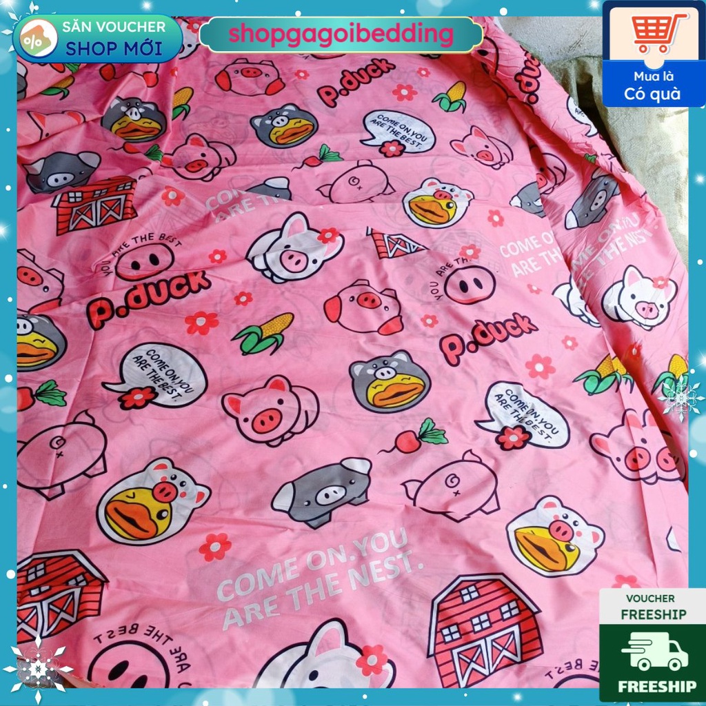 Vải chất cotton poly khổ 2m3 dùng để may ga gối và áo bọc đệm