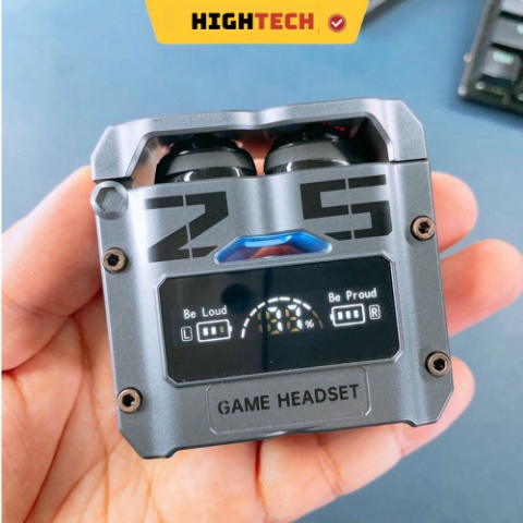 Tai nghe bluetooth gaming M25, delay cực thấp khi chơi game, có mic, kiêm sạc dự phòng, chống nước ipx7 TECHHIGH