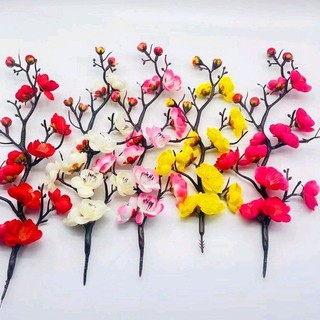 Cành đào nhựa cổ trang trí bánh kem, cành đào trang trí bánh mừng thọ