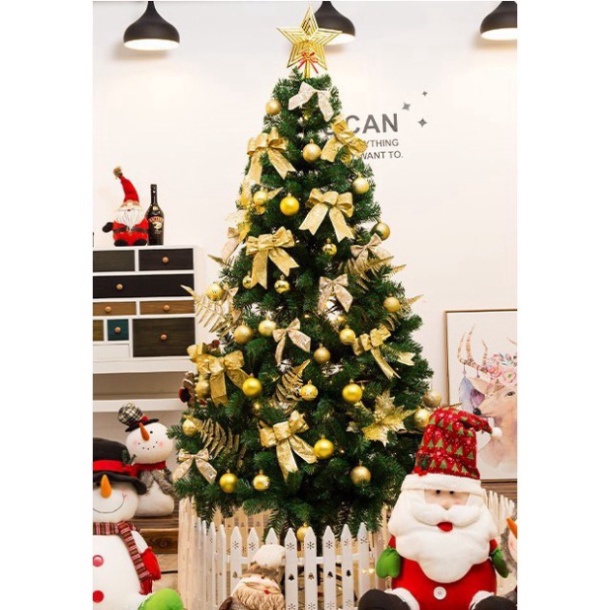 Cây Thông Noel 1m5, 1m8, 2m1 Tán Dầy Tặng Full Phụ Kiện Trang Trí Cây Thông Noel Siêu Đẹp Mẫu Mới