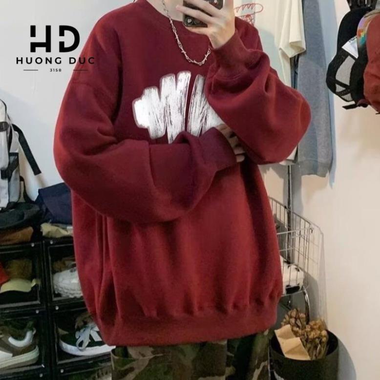 Áo Nỉ Sweater In Loang Form Rộng Nam Nữ Unisex M01