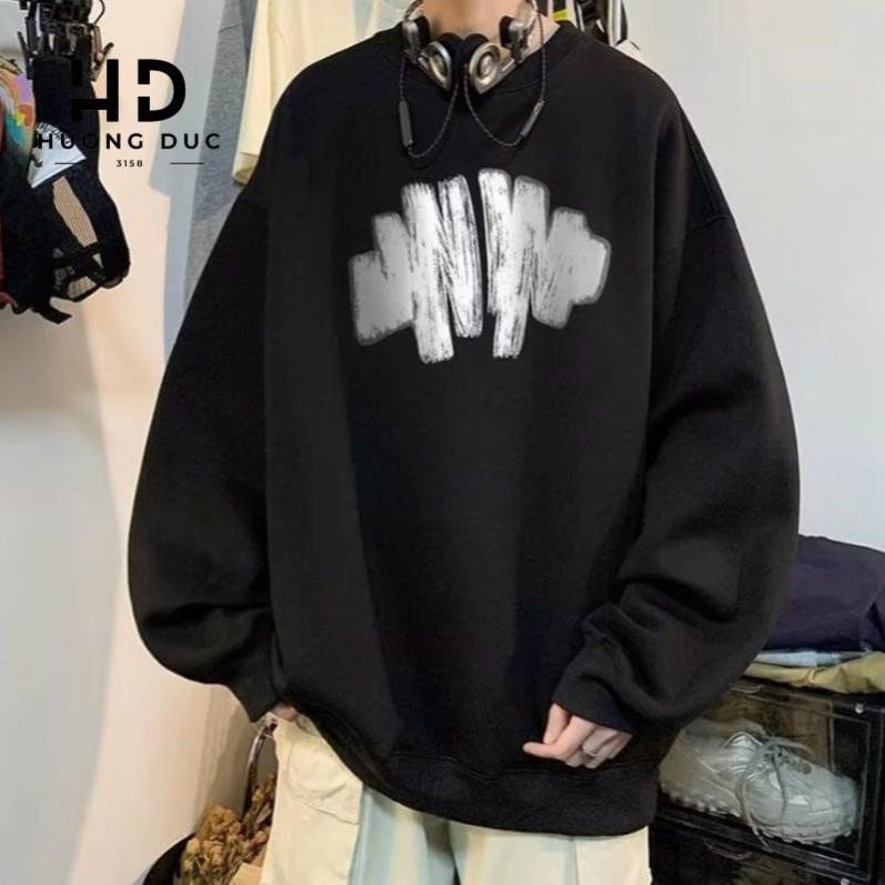 Áo Nỉ Sweater In Loang Form Rộng Nam Nữ Unisex M01