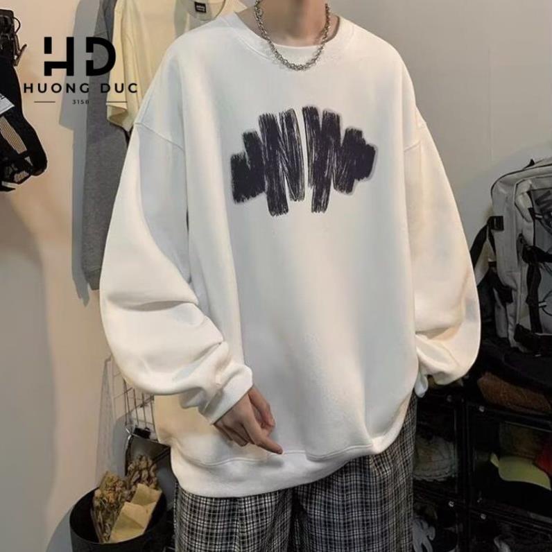Áo Nỉ Sweater In Loang Form Rộng Nam Nữ Unisex M01