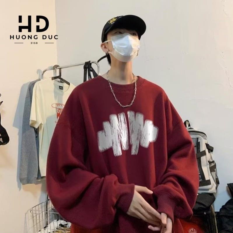 Áo Nỉ Sweater In Loang Form Rộng Nam Nữ Unisex M01