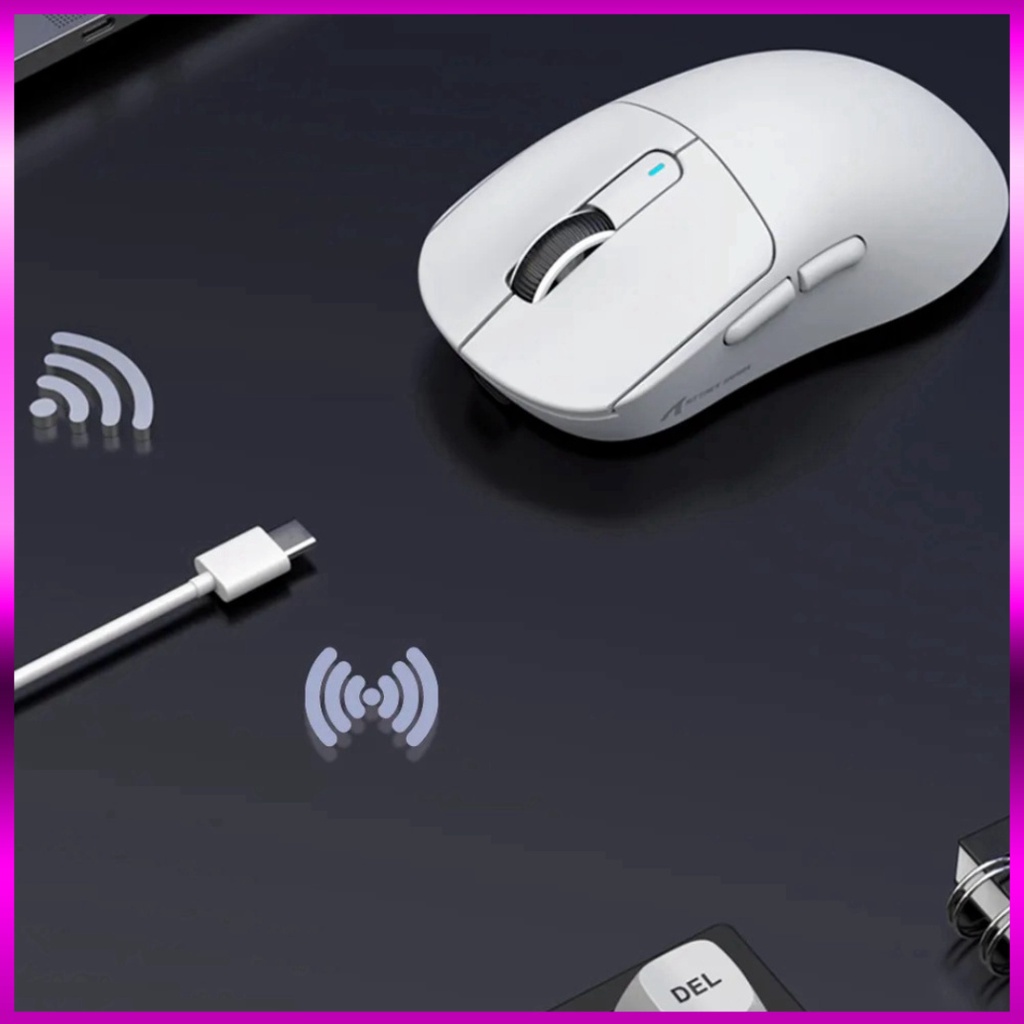 Chuột Không Dây Attack Shark X3 Pixart 3395 có kết Nối 3 chế độ