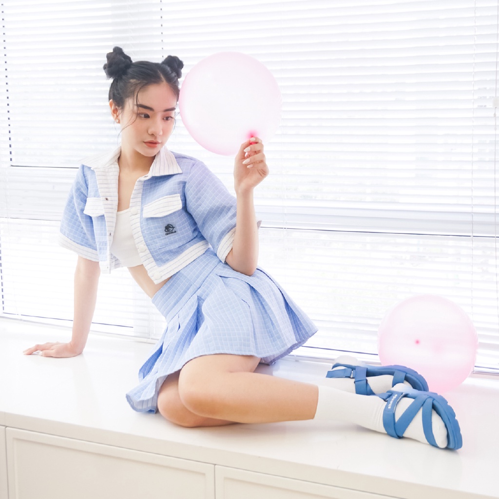 Giày Sandals Nam Nữ Unisex Shondo F6 Sport Ombre Xanh Parisian Trắng F6S0339