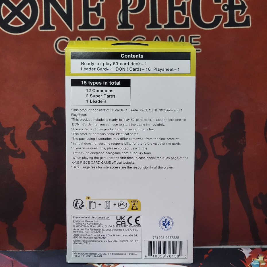 Bộ bài khởi đầu - One Piece Card Game - Yamato - Bandai ST 09 Tiếng Anh
