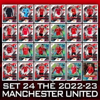 Trọn bộ 24 thẻ cầu thủ bóng đá Câu lạc bộ Manchester United mùa 2022-2023