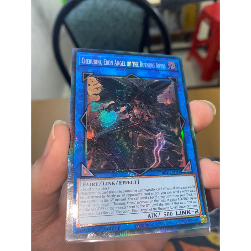 Bài lẻ Yugioh Cherubini, Ebon Angel of the Burning Abyss - RA01-EN042 - Collector's Rare 1st Edition