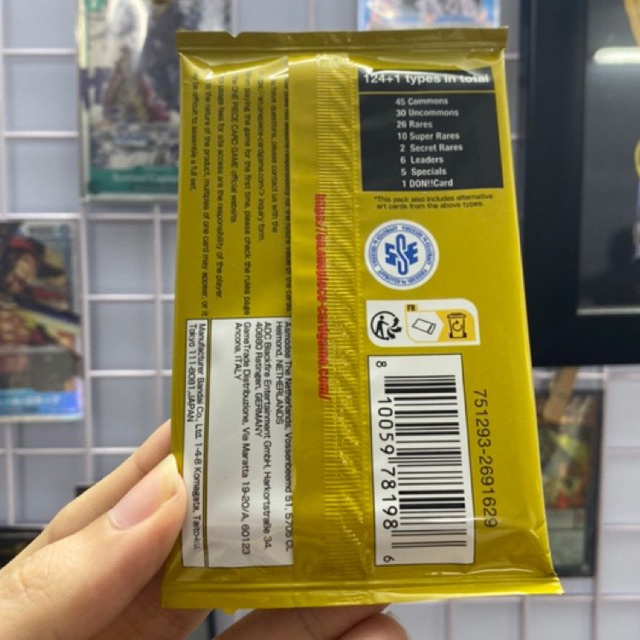 1 Pack KINGDOMS OF INTRIGUE  thẻ bài trò chơi ONE PIECE card game Tiếng Anh.