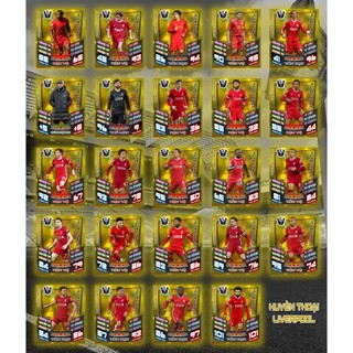 [THẺ IN] Trọn bộ 24 thẻ cầu thủ bóng đá Huyền thoại câu lạc bộ Liverpool kích thước thẻ Poca