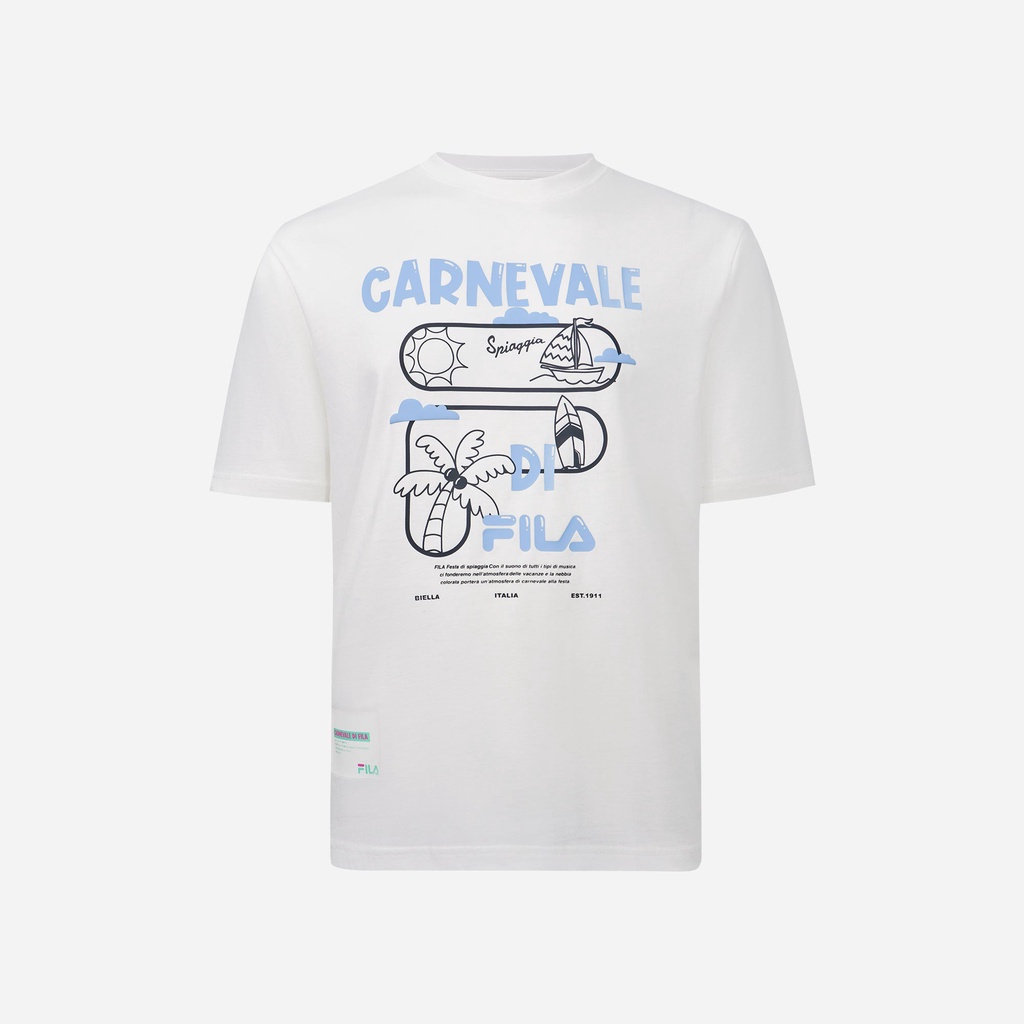 Áo thun tay ngắn thời trang unisex Fila - FW2RSF2076X-WHI
