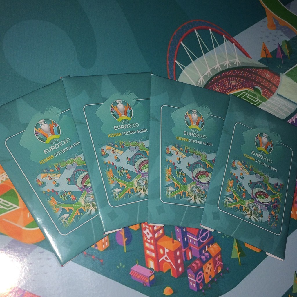 Gói thẻ sticker hình dán cầu thủ Euro 2020 từ Kisara