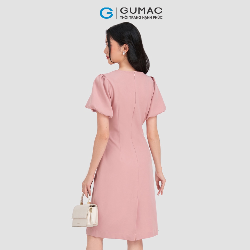 Đầm nữ dáng suông tay kiểu thanh lịch GUMAC DD03063