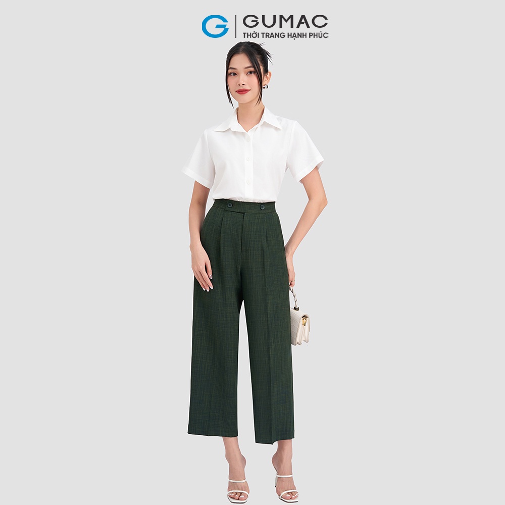 Quần culottes xếp ly GUMAC QC11003