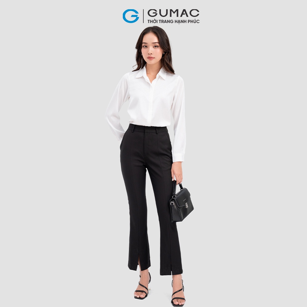 Áo sơ mi nẹp che thời trang GUMAC AC10041