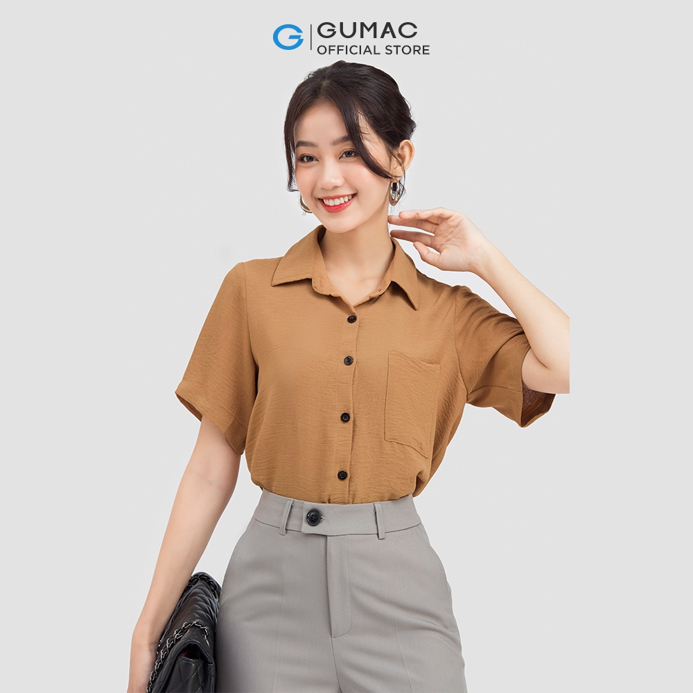 Áo sơ mi tay ngắn AC06051 thời trang GUMAC