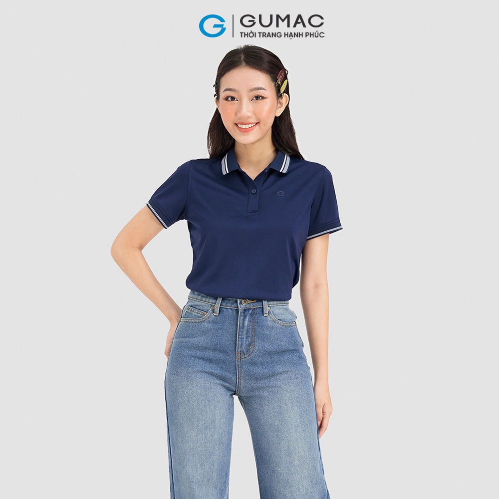 Áo Polo Nữ Thời Trang Gumac ATC08008 2 Sọc