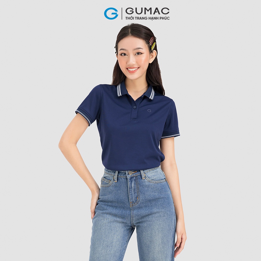 Áo Polo Nữ Thời Trang Gumac ATC08008 2 Sọc