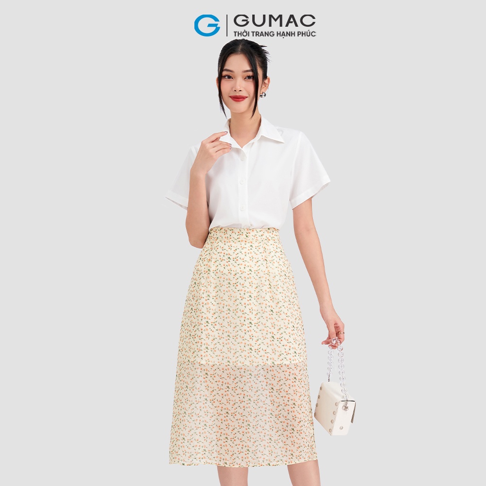 Chân váy hoa midi LVD0303 - VD03056 thời trang GUMAC