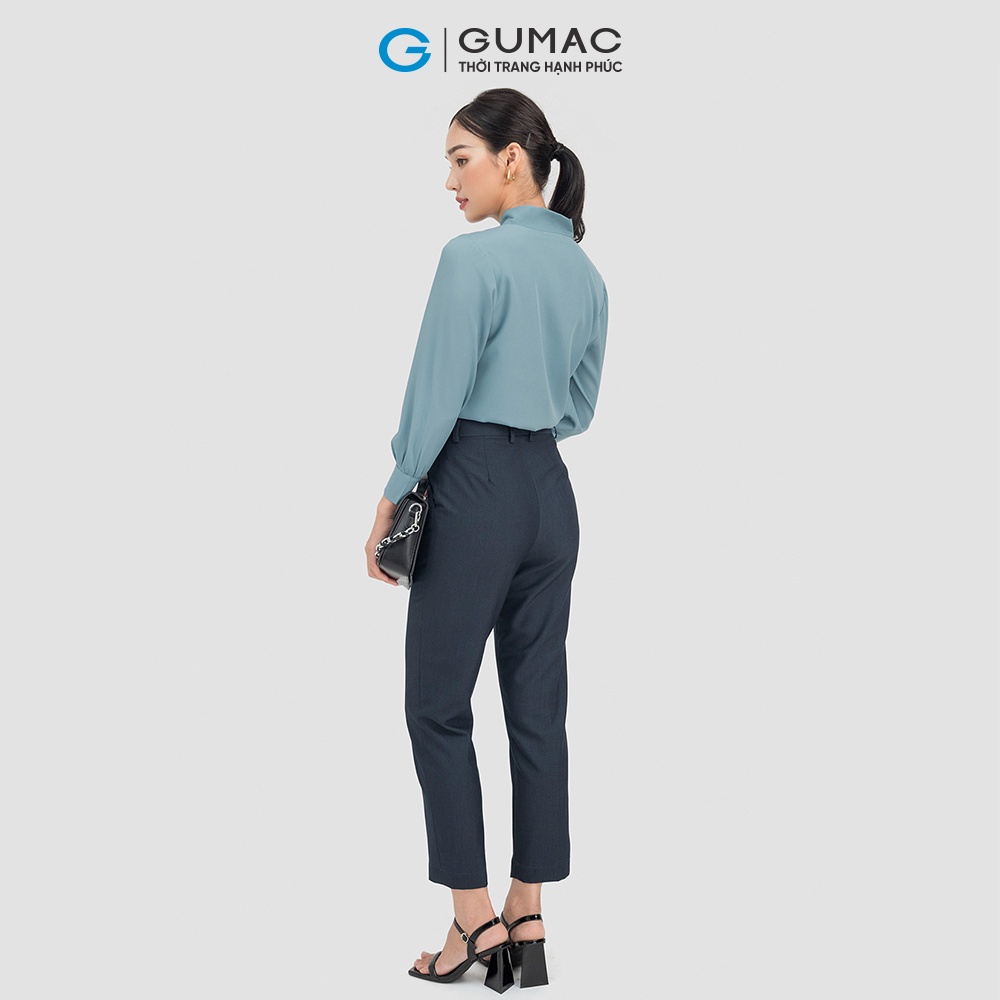 Quần tây nữ công sở GUMAC nhiều màu dáng suông chất liệu cotton QC07045