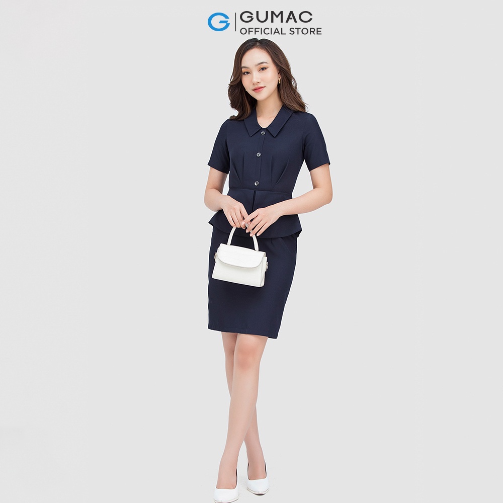 Đầm peplum kiểu DC06033 thời trang GUMAC