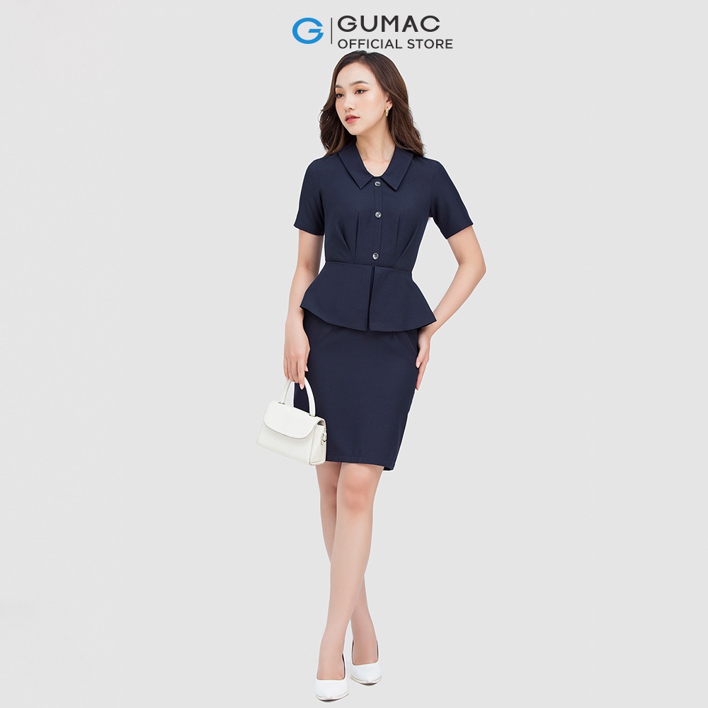 Đầm peplum kiểu DC06033 thời trang GUMAC