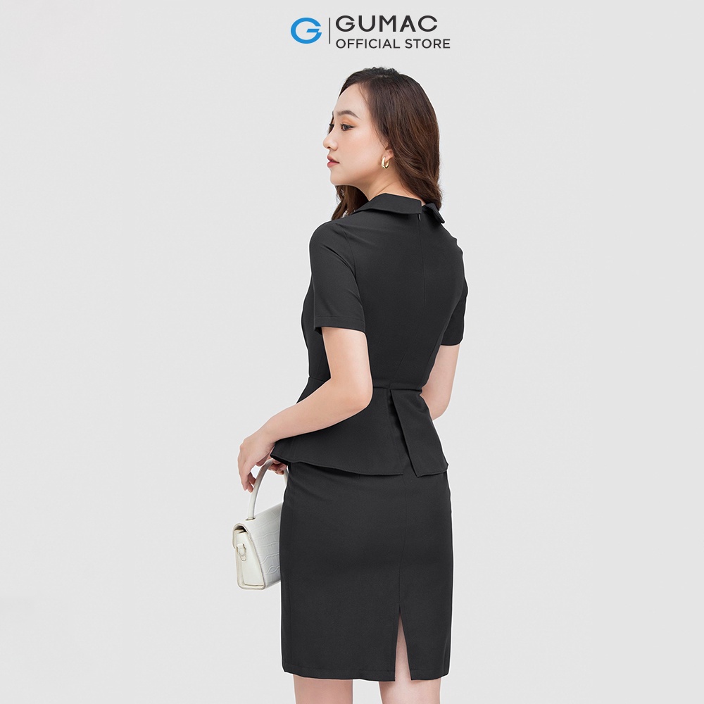 Đầm peplum kiểu DC06033 thời trang GUMAC