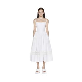 JUBIN STUDIO I Đầm corset cổ vuông thanh lịch màu trắng (Colbie Dress)