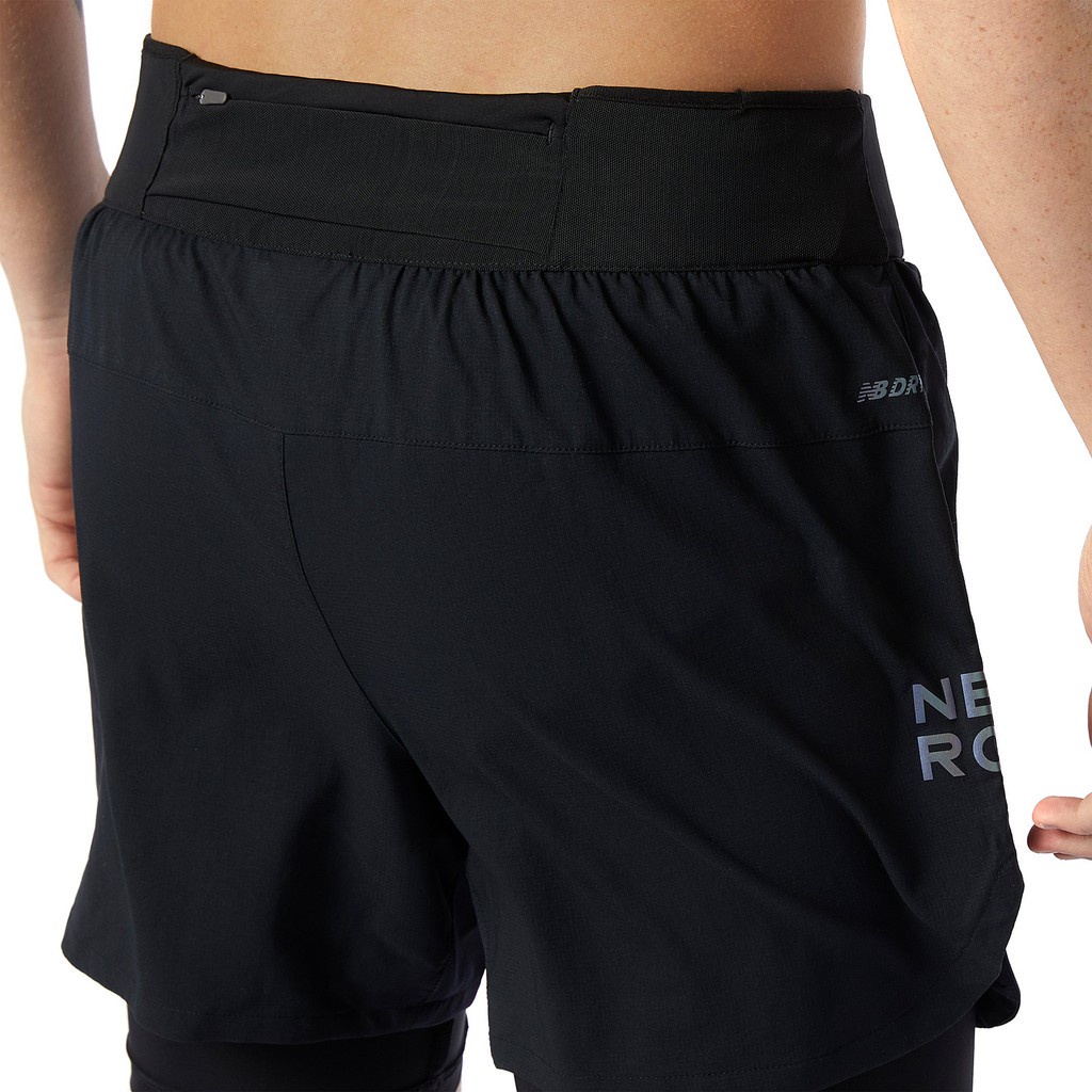 Quần ngắn chạy bộ nam NEW BALANCE MS11279BK