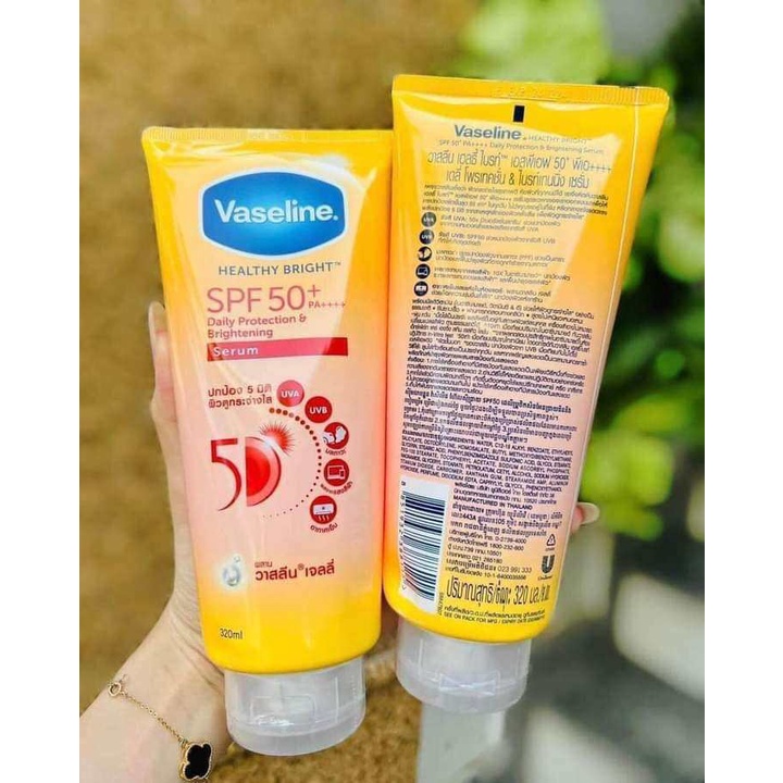 Kem dưỡng trắng da chống nắng Vaseline 50x SPF 50+ Thái Lan