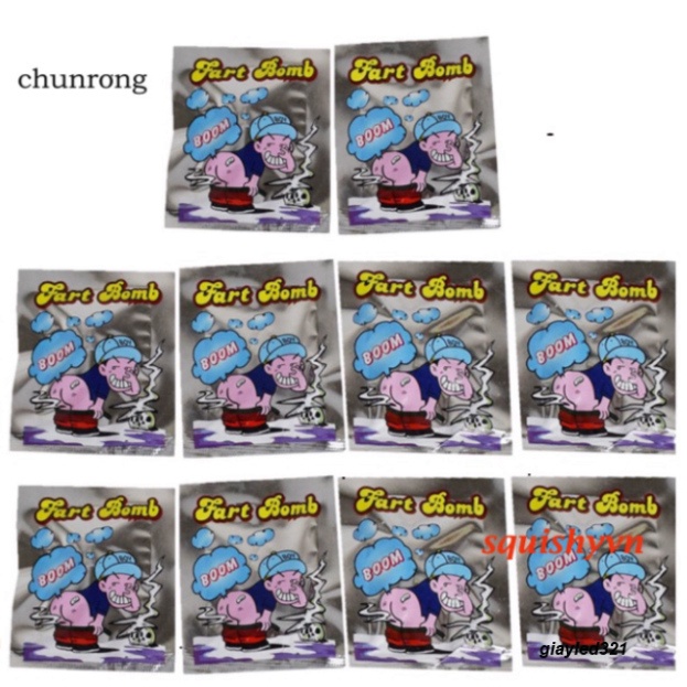 Cr Set 10 Bịch Bom Thối Vui Nhộn