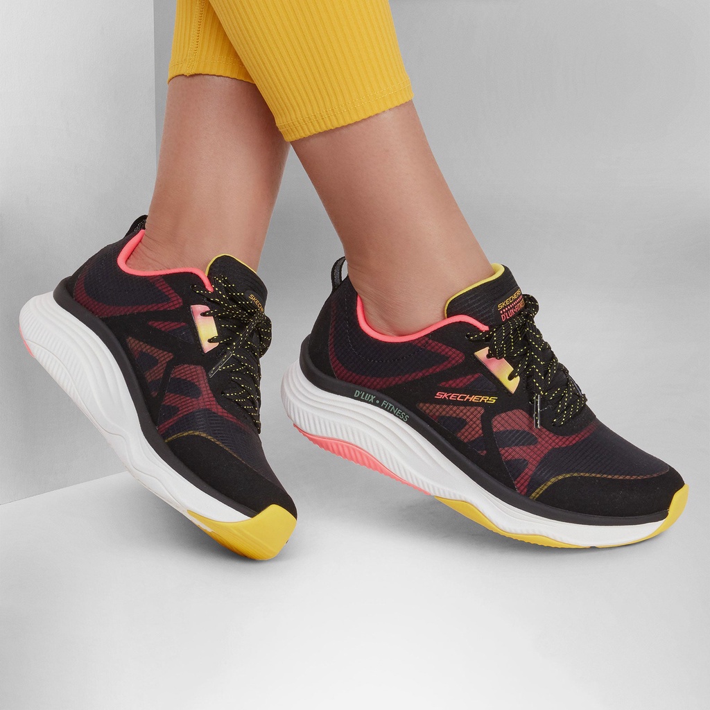 Giày sneaker nữ Skechers D'Lux Fitness - 149834-BKMT