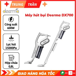 Máy hút bụi cầm tay deerma dx700, công suất 600w, lực hút 15000pa, công nghệ lốc xoáy - pro cyclone, bảo hành 24 tháng