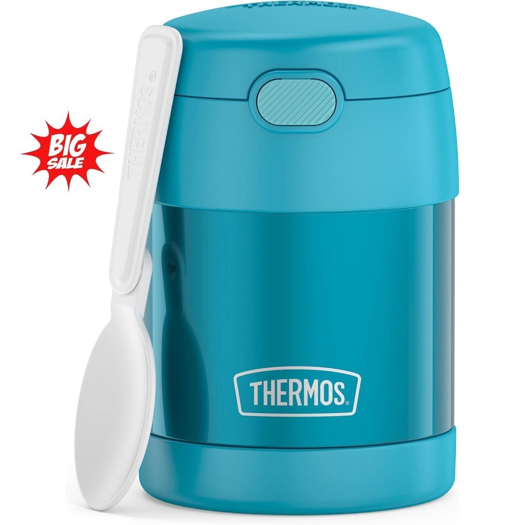 Hộp giữ nhiệt Thermos đựng thức ăn cho bé Funtainer Food Jar kèm muỗng inox - 300ml - Hàng nhập tại Mỹ